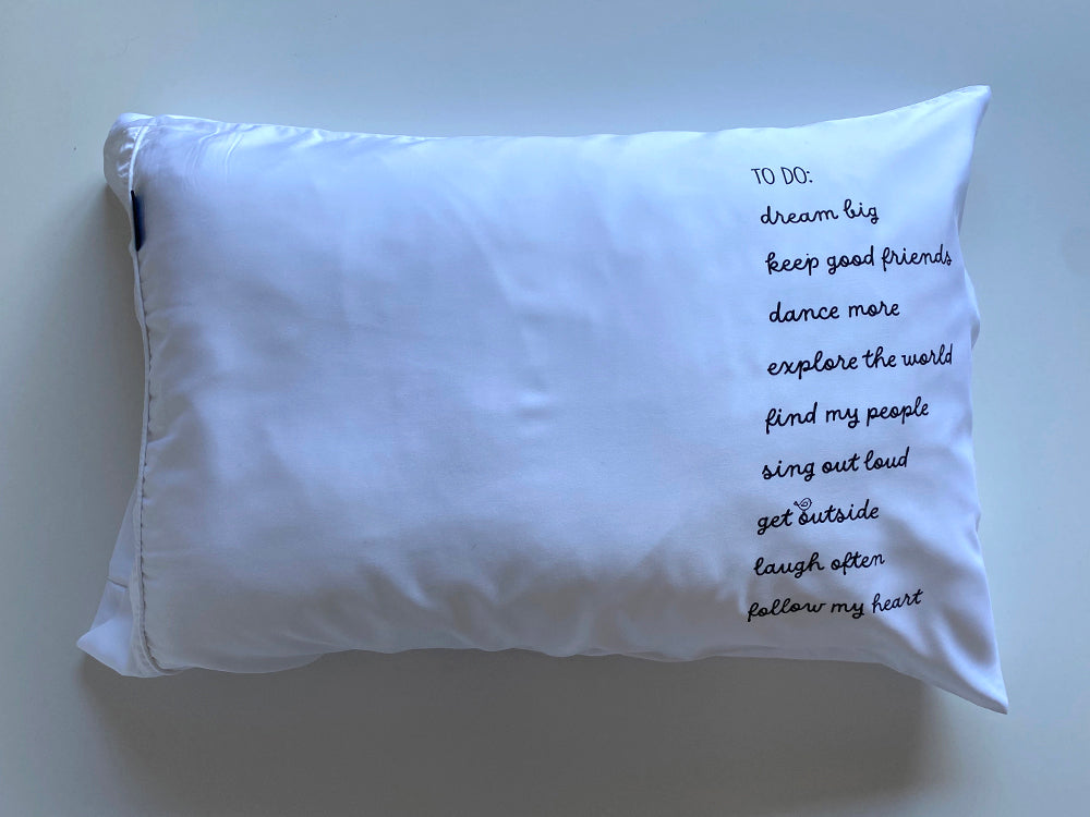 To Do List Pillowcase - Bamboo