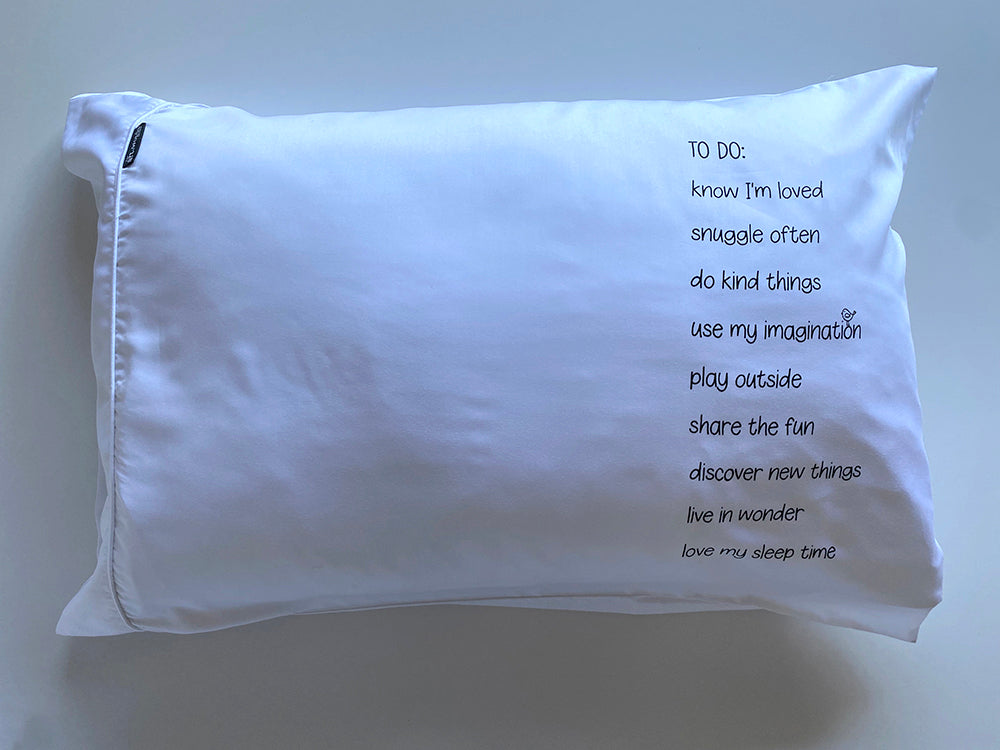 To Do List Pillowcase - Bamboo