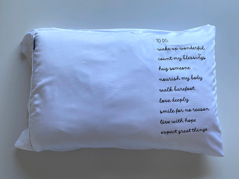 To Do List Pillowcase - Bamboo